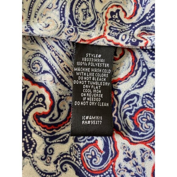 Sanctuary Western Multicolor Paisley Print Tunic Top, Long Sleeve Women's Size L - Picture 9 of 9